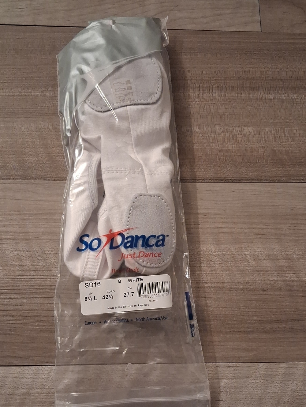 SoDanca SD16 Men’s Or Women's White Ballet Shoes Size 8.5L width B (M)